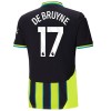 Manchester City De Bruyne 17 Borte 2024-25 - Herre Fotballdrakt